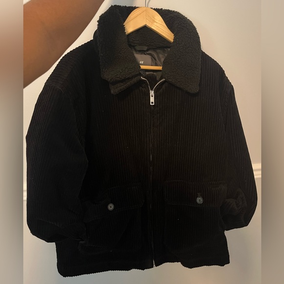 Black corduroy jacket - Picture 1 of 5